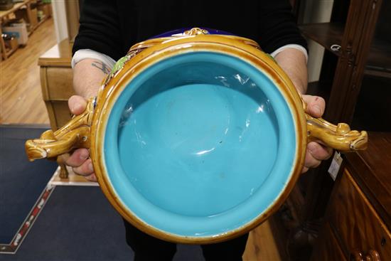 A Minton two handled jardiniere, height 44cm